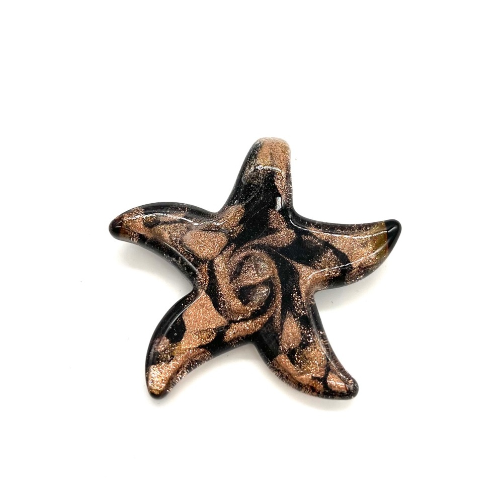 Hand-blown artisan glass pendant Star Fish Pendant